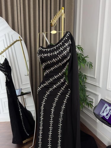 فستان سهره اسود فخم