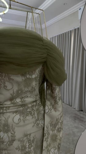 فستان سهره دانتيل فرنسي تيفاني