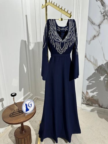 فستان سهره كحلي فخم