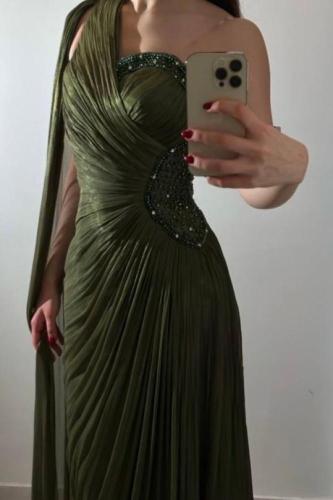 فستان سهره زيتي