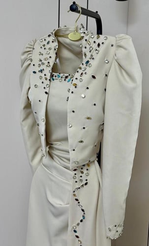 فستان سهره سكري ناعم