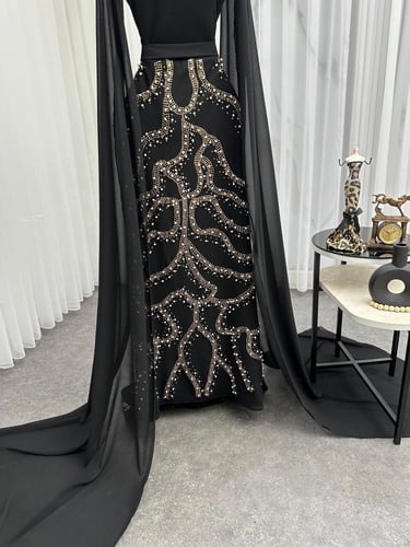 فستان سهره فخم اسود