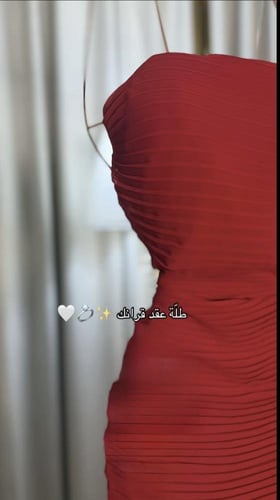 فستان سهره حور فخم احمر