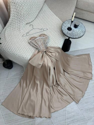 فستان سهره بيج فخم