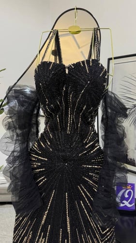 فستان سهره اسود فخم