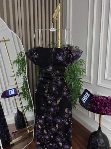 فستان سهره اسود فخم