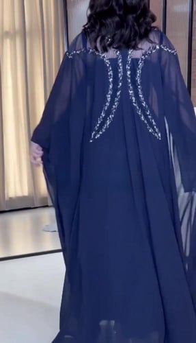 فستان سهره كحلي راقي