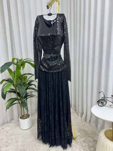 فستان سهره فخم اسود