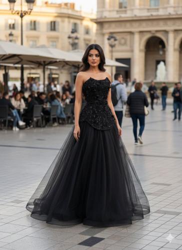 فستان سهره اسود راقي