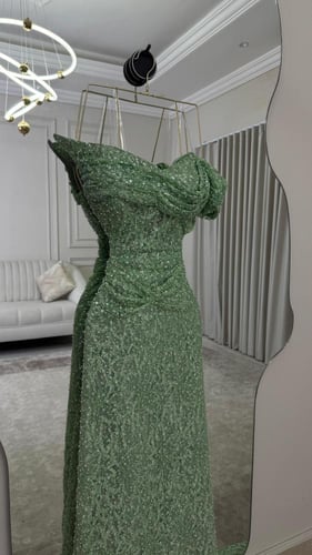 فستان سهره فخم تفاحي