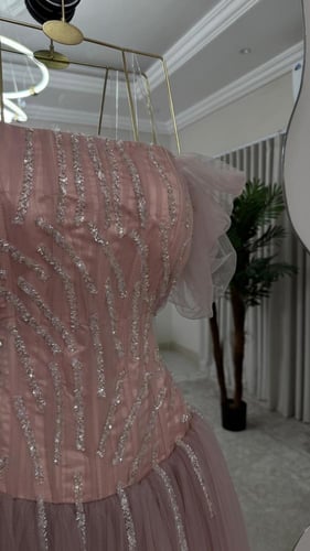 فستان سهره وردي راقي