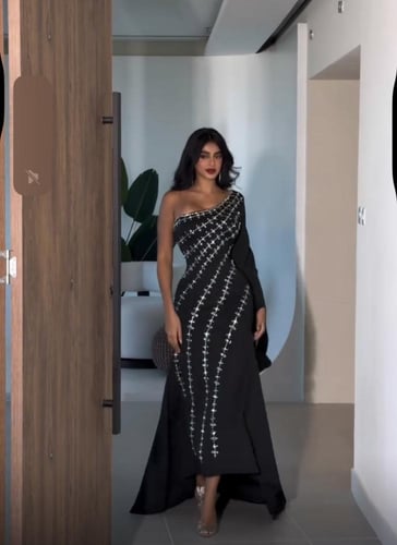 فستان سهره اسود فخم