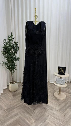 فستان سهره اسود فخم