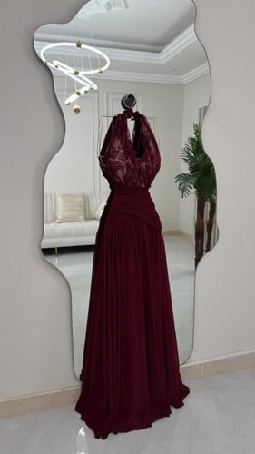 فستان سهره فخم عودي