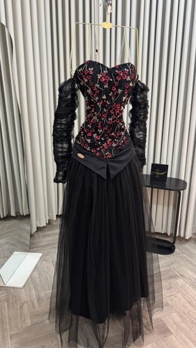 فستان سهره فخم اسود