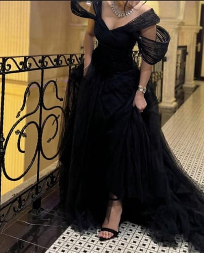 فستان سهره فخم اسود
