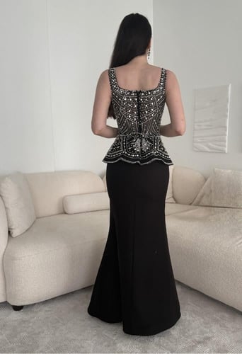 فستان سهره فخم اسود