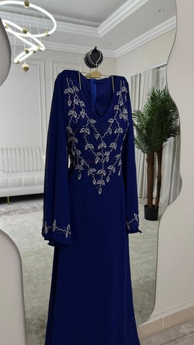 فستان سهره راقي ازرق