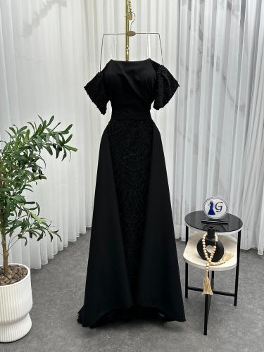 فستان سهره فخم اسود