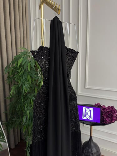 فستان سهر ه فخم اسود