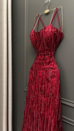 فستان سهره احمر راقي