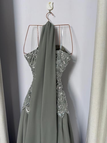 فستان سهره عنابي فخم