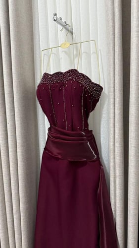 فستان سهره برغندي