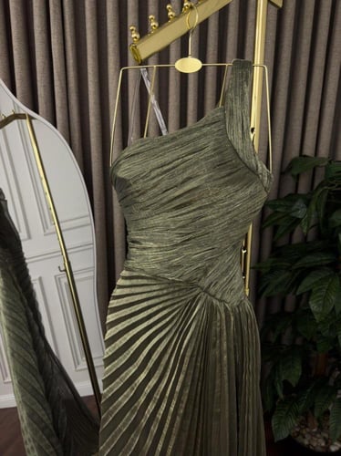 فستان سهره زيتي راقي