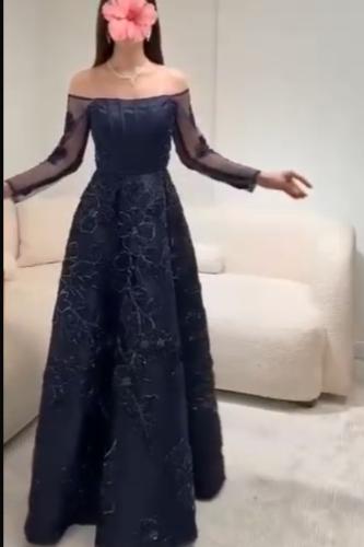 فستان سهره كحلي