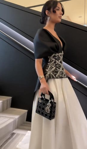 فستان سهره ابيض واسود