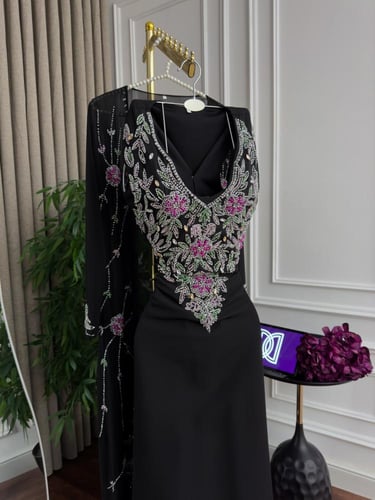 قفطان فخم اسود