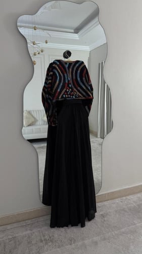 فستان سهره اسود ناعم