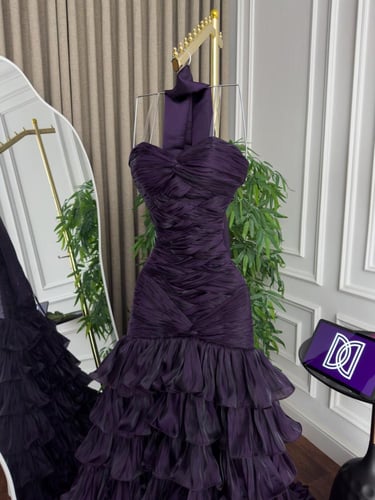 فستان سهره فخم موف فخم