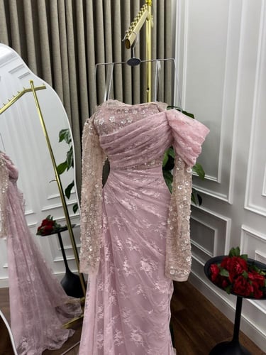 فستان سهره فخم دانتيل