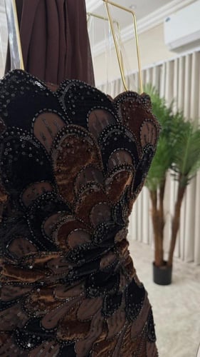 فستان سهره مخمل فخم