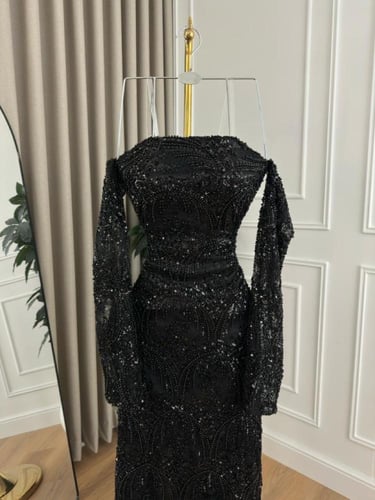 فستان سهره اسود فخم