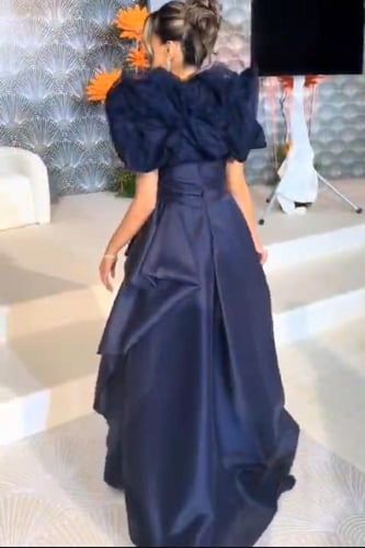 فستان سهره فخم كحلي