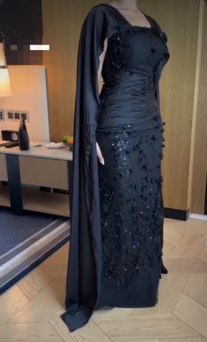 فستان سهره اسود فخم
