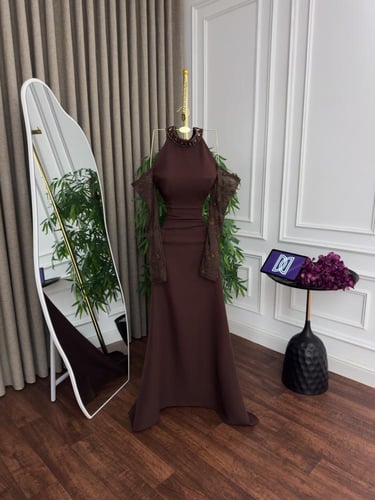 فستان سهره بني راقي