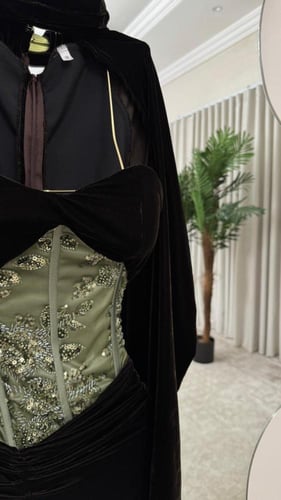 فستان سهره مخمل ناعم