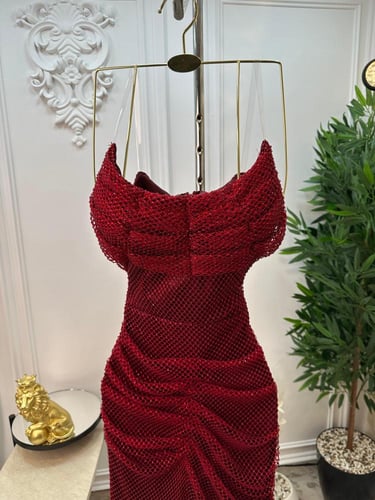 فستان سهره احمر