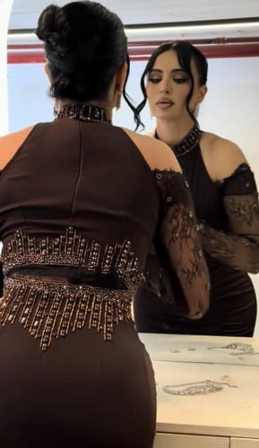 فستان سهره بني راقي