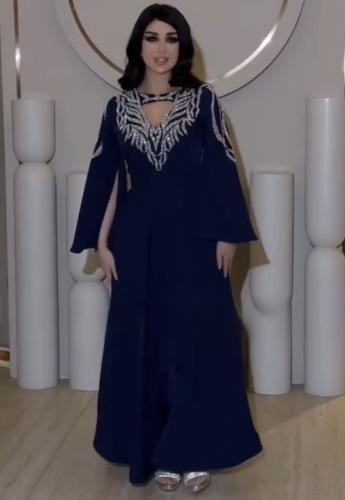 فستان سهره كحلي فخم