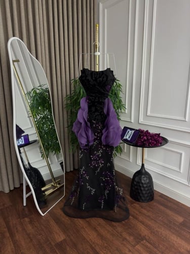 فستان سهره فخم اسود