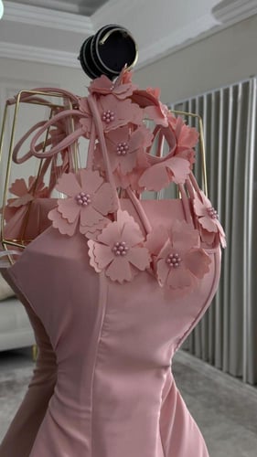 فستان سهره وردي راقي