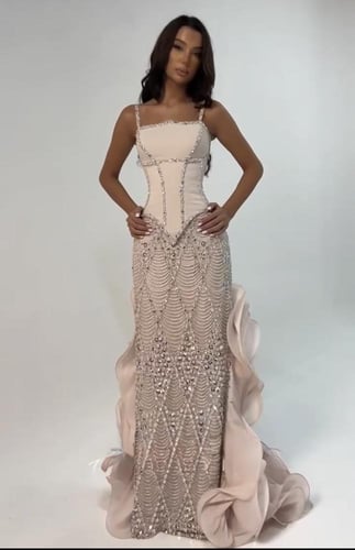 فستان سهره بيج فخم