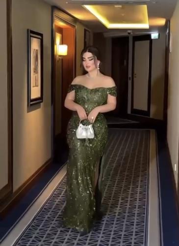 فستان سهره زيتي راقي