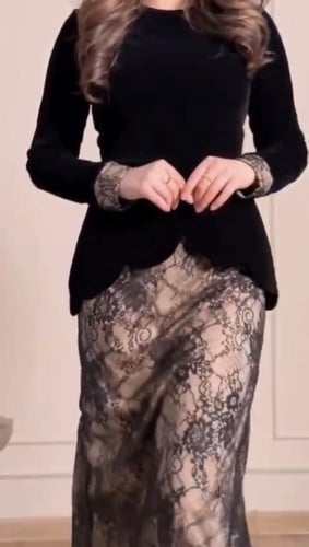 فستان سهره جوخ اسود