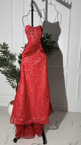 فستان سهره احمر راقي