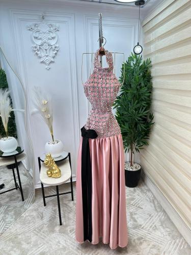 فستان سهره وردي راقي